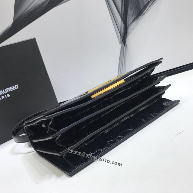 YSL专柜款女包 聖羅蘭經典款DOMINO中號龜紋皮包 YSL肩背斜挎包 538791  jjh1069